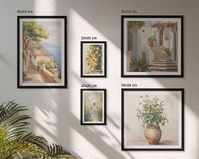 Framed photo set Stylish views of seaside towns