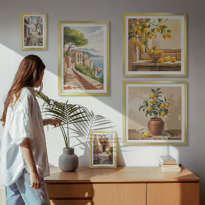 Gallery wall Charming Mediterranean views