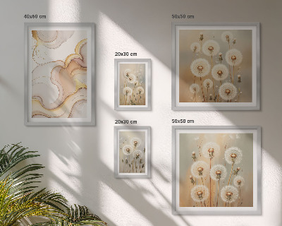 Gallery wall Floral motifs of delicate nature
