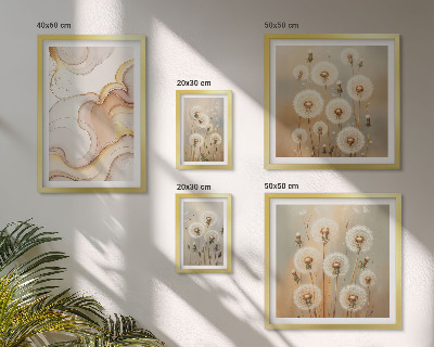 Gallery wall Floral motifs of delicate nature