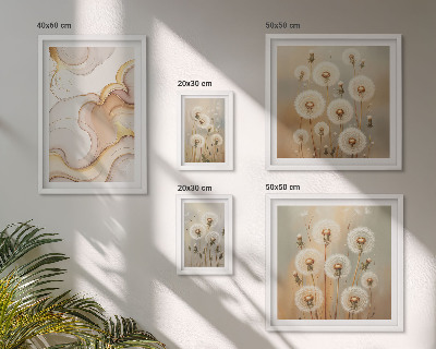 Gallery wall Floral motifs of delicate nature
