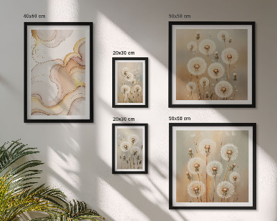 Gallery wall Floral motifs of delicate nature