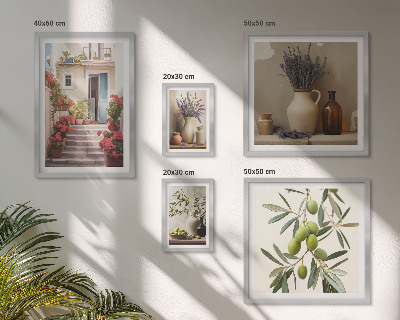 Gallery wall Stylish interiors flowers fruits