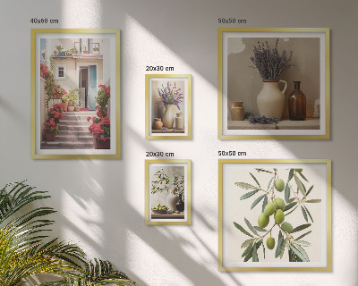 Gallery wall Stylish interiors flowers fruits