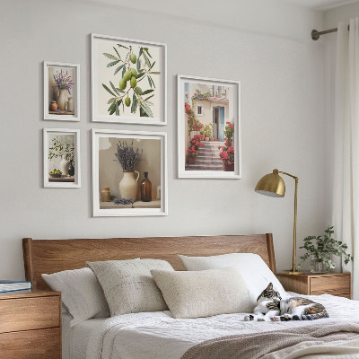 Gallery wall Stylish interiors flowers fruits