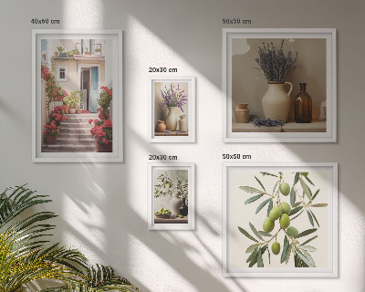 Gallery wall Stylish interiors flowers fruits