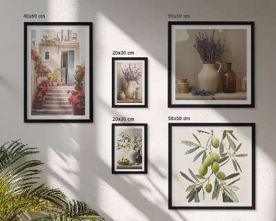 Gallery wall Stylish interiors flowers fruits
