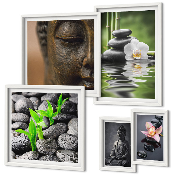 Framed photo set Relaxing Zen atmosphere