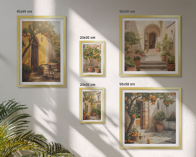 Gallery wall Charming orange streets