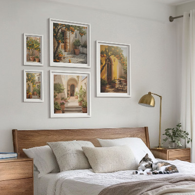 Gallery wall Charming orange streets