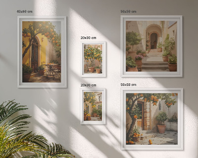 Gallery wall Charming orange streets