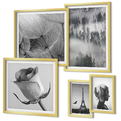 Gallery wall Black and white nature city