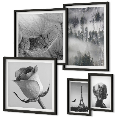 Gallery wall Black and white nature city