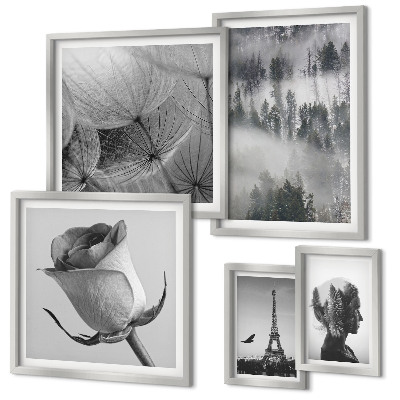 Gallery wall Black and white nature city