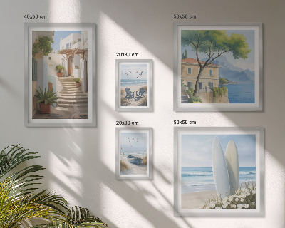 Framed photo set Stylish seaside views