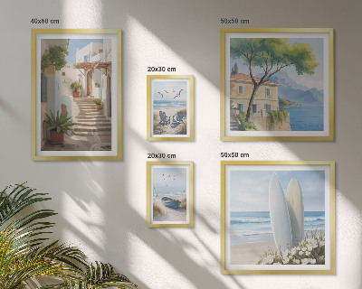 Framed photo set Stylish seaside views