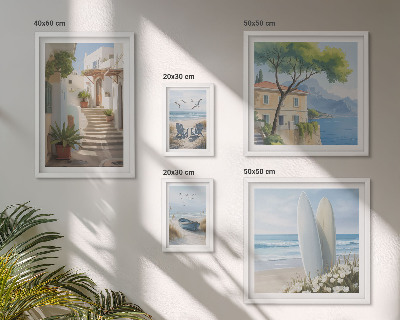 Framed photo set Stylish seaside views