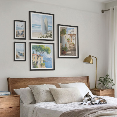 Framed photo set Stylish seaside views