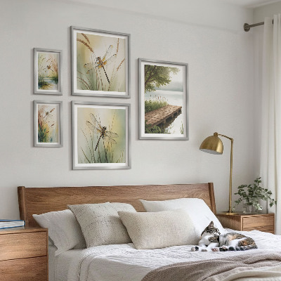 Gallery wall Peaceful landscapes of dragonflies