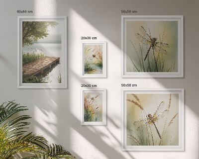 Gallery wall Peaceful landscapes of dragonflies