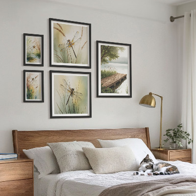 Gallery wall Peaceful landscapes of dragonflies