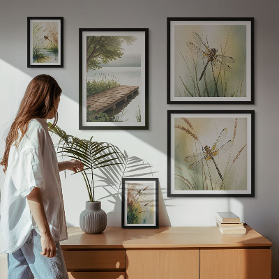 Gallery wall Peaceful landscapes of dragonflies