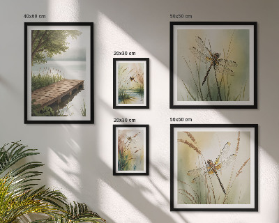 Gallery wall Peaceful landscapes of dragonflies