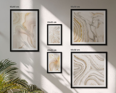 Gallery wall Abstract beige compositions