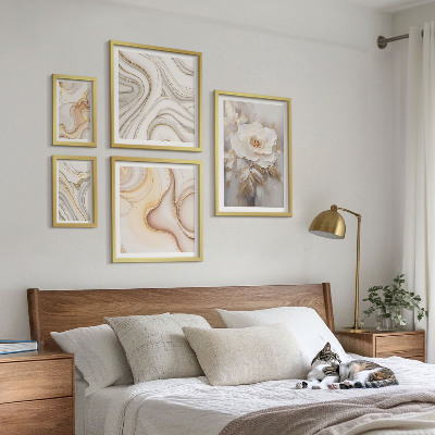 Gallery wall Floral motifs abstract elegance