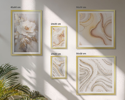 Gallery wall Floral motifs abstract elegance