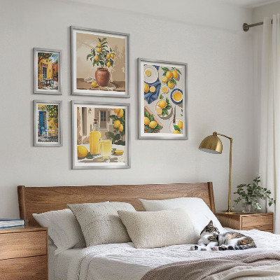 Gallery wall Lemon Mediterranean Ideas