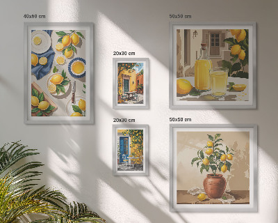 Gallery wall Lemon Mediterranean Ideas