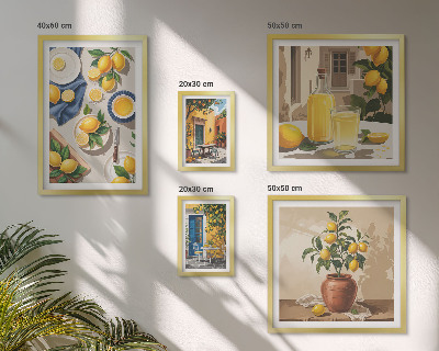 Gallery wall Lemon Mediterranean Ideas