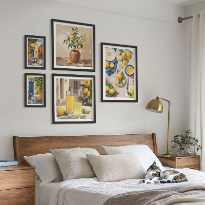 Gallery wall Lemon Mediterranean Ideas