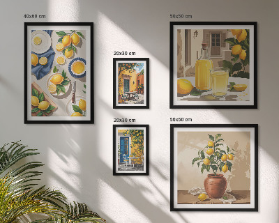 Gallery wall Lemon Mediterranean Ideas