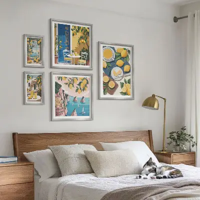 Gallery wall lemon freshness boho summer style