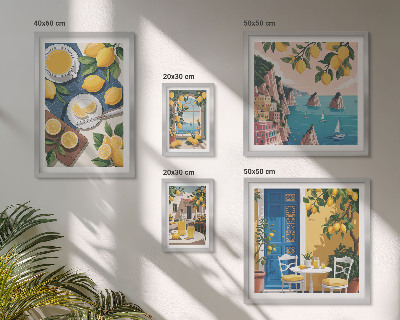 Gallery wall Lemon freshness boho summer