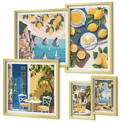 Gallery wall lemon freshness boho summer style