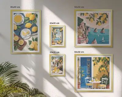 Gallery wall lemon freshness boho summer style