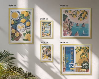 Gallery wall Lemon freshness boho summer
