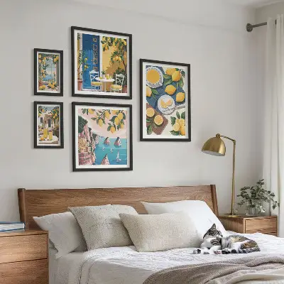 Gallery wall lemon freshness boho summer style
