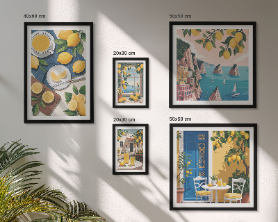 Gallery wall Lemon freshness boho summer