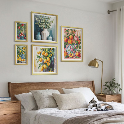 Gallery wall Fruity floral compositions
