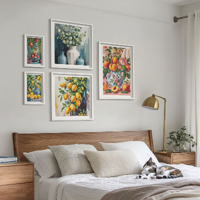 Gallery wall Fruity floral compositions