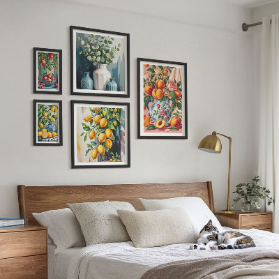 Gallery wall Fruity floral compositions