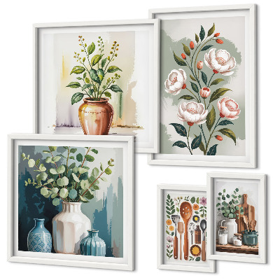 Gallery wall Stylish plant kitchen decorations