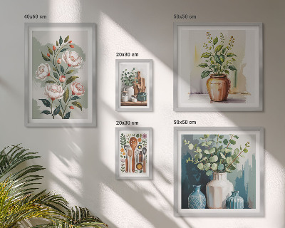 Gallery wall Stylish plant kitchen decorations
