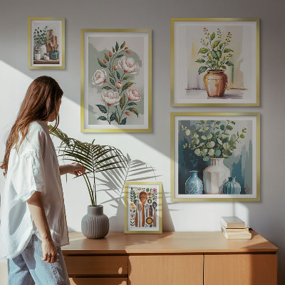 Gallery wall Stylish plant kitchen decorations