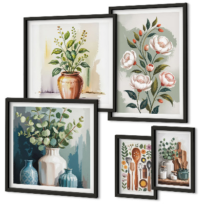Gallery wall Stylish plant kitchen decorations