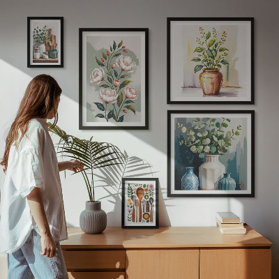 Gallery wall Stylish plant kitchen decorations